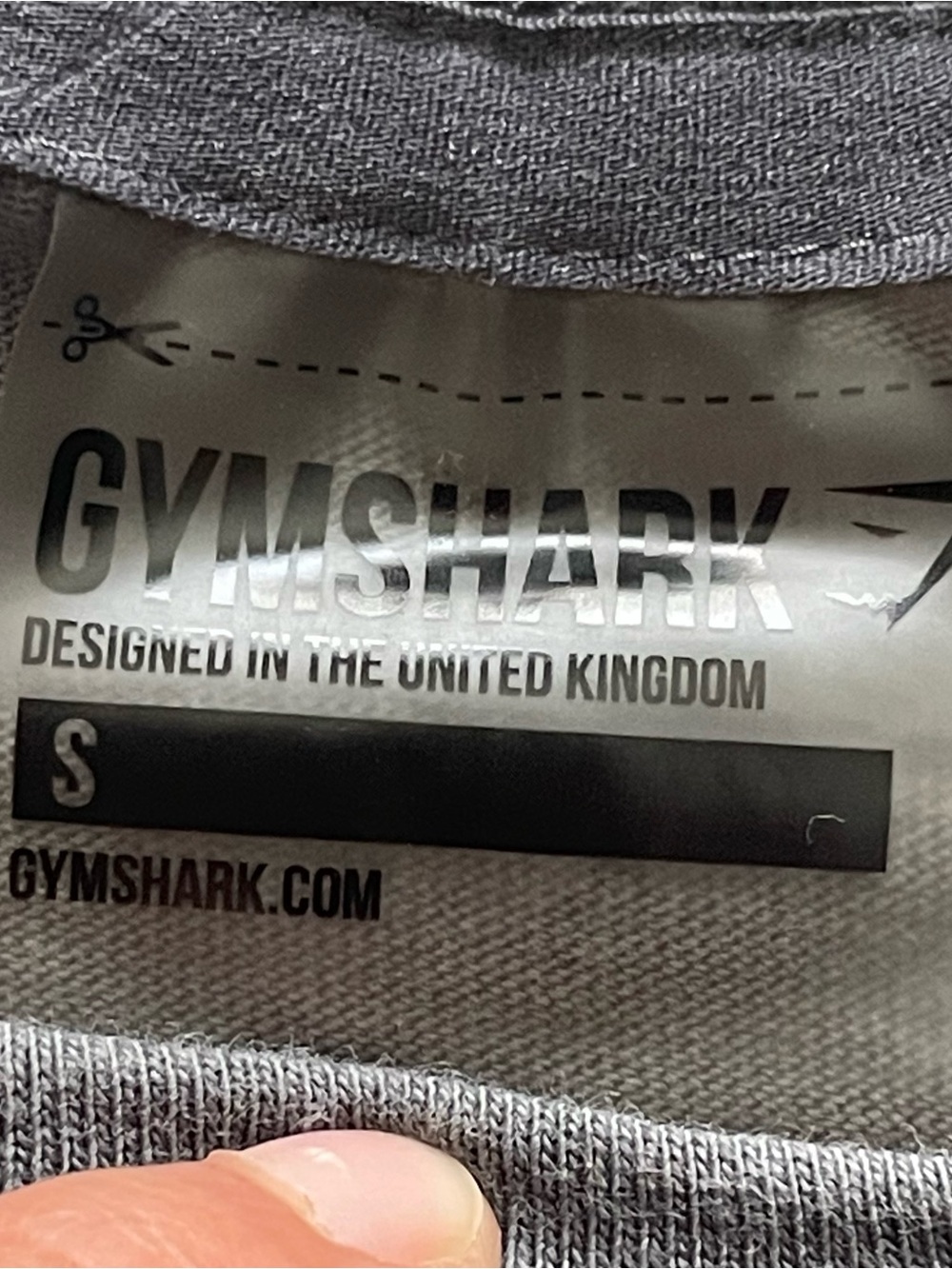 Gymshark Grey Logo Tee - Picture 2 of 3